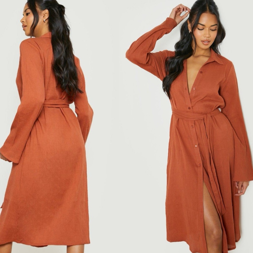 Beachwear Longline Belted Shirt - Picture 5 of 8
